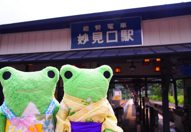 能勢電の終点の素敵な駅