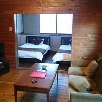 コテージタイプの部屋です。メゾネットになっています。