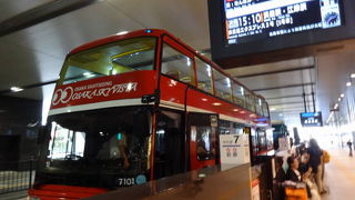 大阪駅からオープンデッキバス、市内観光