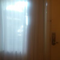 中庭に面した窓（部屋の中から）