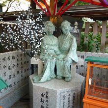 お初徳兵衛の像