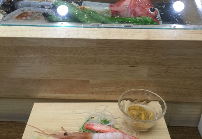若い大将が切り盛りしていて、美味い魚を食べさせてくれる。