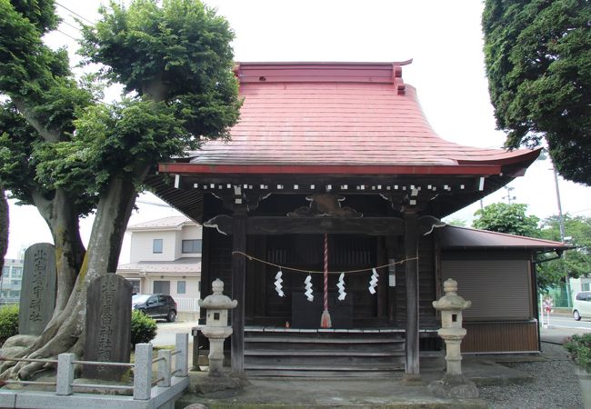 ひまわりまつり栗原会場の近くにある神社