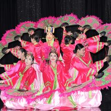 韓国の舞踊ショーです。