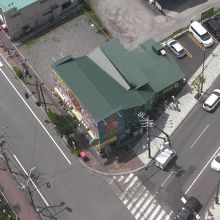 五稜郭タワーから見た店舗