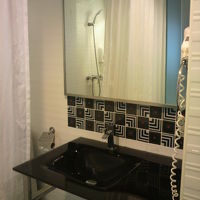 アイチェックインのバスルームの洗面台です。いつも綺麗です。