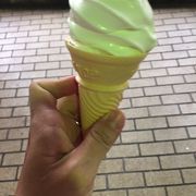 懐かしい味。１５０円のソフトクリーム！