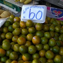 ミカンです。日本のミカンよりも、小さい感じです。