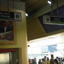 標識のシーロム線とスクウィンヴィット線の色が異なります