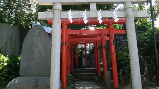 幾重もの赤い鳥居が目を引きました