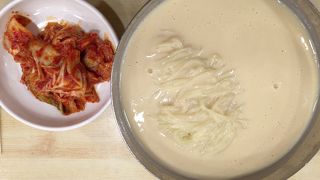 濃厚な豆乳とキムチがベストマッチ