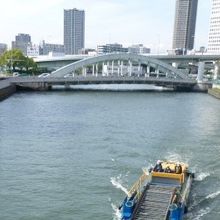 木津川橋から見る昭和橋です
