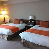 ロイヤルスイートルームのベッドルームです