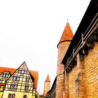 城壁に面している状況。