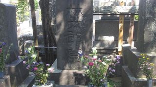 墓石には森林太郎という鴎外の本名が刻まれています