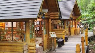 自然の中にある商業施設