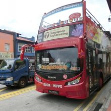 ルートマップはバスの中に置いてあります