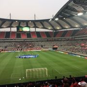 アジア最大級のサッカー専用スタジアム。