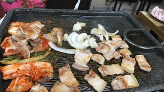 10000wでキムチチゲとサムギョプサル！