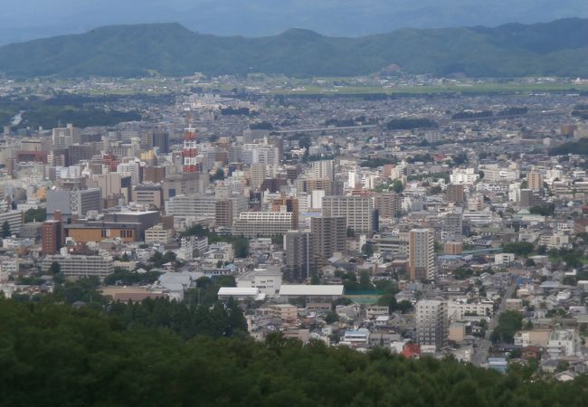 展望台と遊園地、動物園