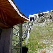 ライゼーからスネガの間を行き来できるケーブルカー