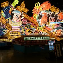 展示されていた去年のねぶた