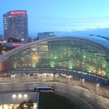 展望フロアから見たもてなしドームです。