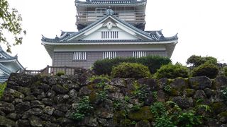 標高249mにあるお城