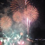 黄門祭りの初日は花火大会です。