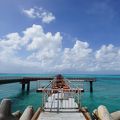 とても綺麗な海と空  下地島空港 滑走路