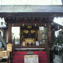 波除獅子が納められている獅子殿の様子です。