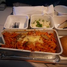 大量のマカロニ。食べ残した。