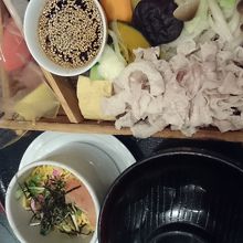 ランチの蒸しせいろセット