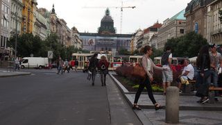 プラハの今を感じられる広場（通り？）