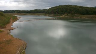 四十四田ダムの右岸にある公園