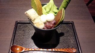 抹茶メニューで休憩できます