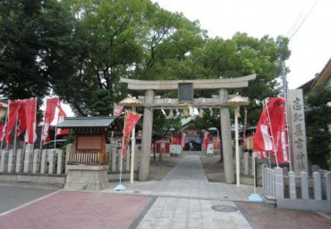 真田の軍旗が奉納されている神社。