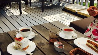 テラス席が気持ちいい