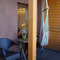 バルコニーにはハンモックが！