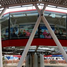 これに乗って上がっていく