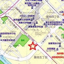 浜離宮朝日ホールは、浜離宮の近くで、中央市場の向いにあります