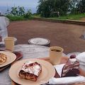 ☆自然に囲まれて食べるケーキも美味しいです ☆