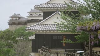 馬具櫓越しの城郭