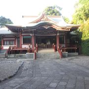 吉祥寺通りの八幡宮交差点の北東にある神社です