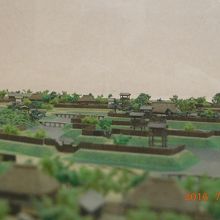難波田城模型