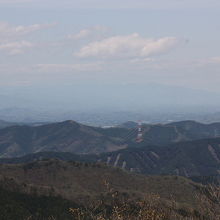 八溝山山頂から見た風景