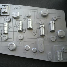 自動電話交換の回路をシンボル化して説明しているブロック図です