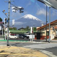 富士山がよく見えました