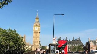 ビックベンとロンドンアイが見える