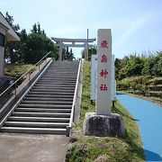 野島崎灯台へ登る前に厳島神社に参拝